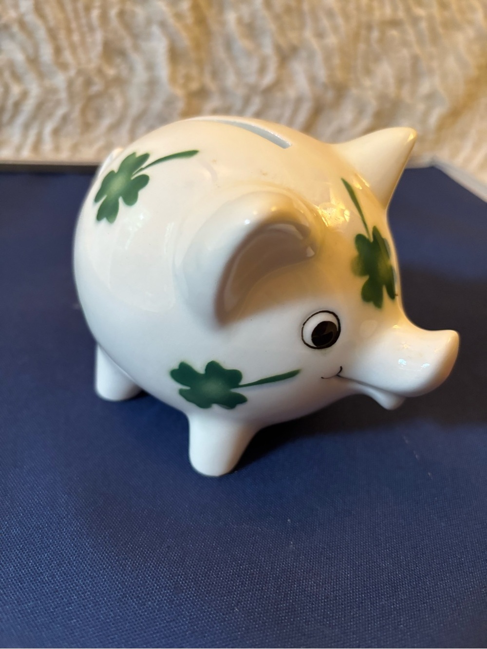 Goebel Germany ceramic shamrock piggy bank